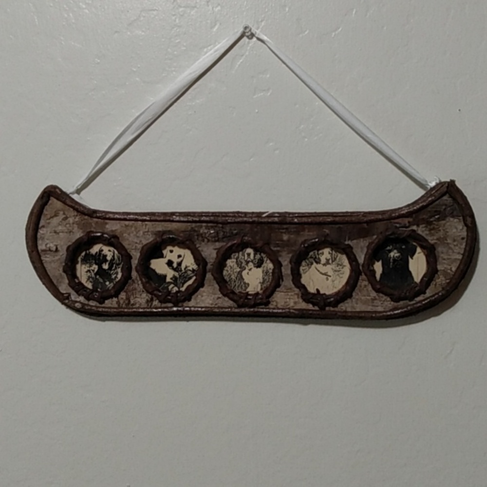 Vintage Canoe Shaped picture frame